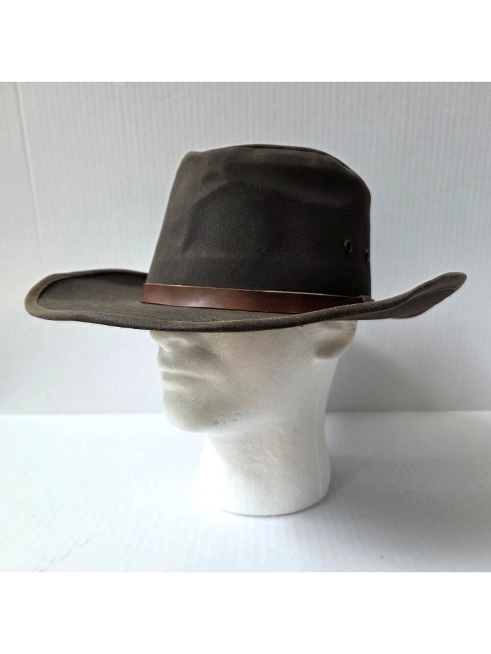 Dorfman Pacific Hat Mens XL Brown Waxed Cotton Canvas Bush Fishing Outback